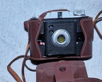 Vintage Ansco Flash Clipper Camera W/ Original Leather Case, Unit & Bulbs. Fixed Price $15.95.