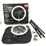 Sunpak 12" Bi-color Ring Light Kit VL-LED-162-12RL Black (open Box). Fixed Price $19.99.