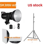 Godox SK300II 300W Studio Flash Strobe LAMP60*90CM Softbox,light Stand Kit. Fixed Price $139.00.