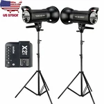 600W 2X Godox SK300II 300W 2.4G Studio Flash Strobe Light +X2T Trigger Stand Kit. Fixed Price $277.00.