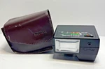 Konica X-24 Auto Shoe-mount Flash With Case Missing Battery Door (parts Only). Fixed Price $9.00.