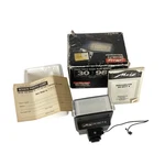Vintage Metz Mecablitz Camera Flash 30BCT4 W/ Box Manual Scatter Filter Untested. Fixed Price $52.00.