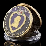 Purple Heart Commemorative Gold Coin Collection Gift. Fixed Price $13.53.