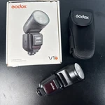 Godox V1 Pro-f Fujifilm Ettl Li-ion Round Head Camera Flash 2.8GHZ Wi-fi. Fixed Price $229.95.