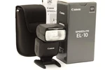 Canon Speedlite EL-10 With Stand, Case, Instructions, & Box #50947. Fixed Price $193.00.