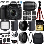 Canon Eos 80D Dslr Camera +18-135MM Is Stm Lens Uv Fld Cpl Filter Kit Wide. Fixed Price $1659.95.
