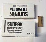 Sunpak Auto 120J Professional Flash With Tr-pak Iia And Extra Bulb. Fixed Price $170.00.