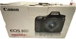 Canon Eos 80D 24.2MP Digital Slr Camera Kit - Black (1263C005). Fixed Price $599.99.