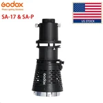 Godox SA-17 & Sa-p Bowens Mount Led Continuous Light Snoot Adapter+projector. Fixed Price $164.00.