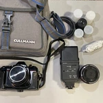 Konica Autoreflex Tc 35MM Film Camera Hexanon Ar 50MM F1.7 + Sigma Mini Wide 2.8. Fixed Price $74.99.