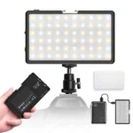 Moman ML3-D Camera Light, 96 Led, Rechargeable, Oled Screen, Stepless Adjust. Fixed Price $44.00.