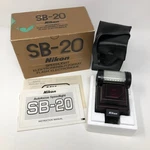 Nikon Speedlight SB-20 Shoe Mount Flash For Camera Case Box Papers Euc. Fixed Price $44.95.