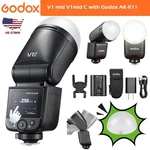 Godox V1 Mid + AK-R11 Ttl Flash Touchscreen Round Head Mini For Canon. Fixed Price $186.90.