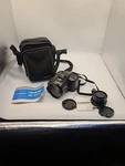 Chinon Genesis GS-7 35MM Slr Camera W/ Bag Manual Black New Battery. Fixed Price $19.85.
