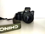 Chinon Reflex Camera CP-9 Af Auto Program 35MM -S120- Silver 1970S. Fixed Price $106.14.