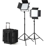 Godox LED1000BI Ii Bi-color 2-LIGHT Kit With Stands. Fixed Price $628.00.