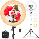 Yesker 18 Inch Stand Tripod Big Selfie Adjustable 6000K. Fixed Price $151.44.