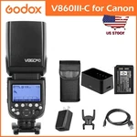 Us Godox V860III-C 2.4G Ttl Hss 1/8000S Camera Flash Speedlite Light For Canon. Fixed Price $229.00.