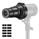Godox AK-R21 Conical Snoot Flash Projection Attachment Kit With 65MM Lens And.... Fixed Price $141.95.