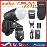 Us Godox V100C/S/N V100+AK-R1 Ttl Round Head Flash Speedlite 2.4G For Nikon Cano. Fixed Price $314.90.