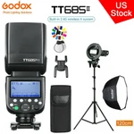Us Godox TT685II-N Ttl Speedlite Flash +120CM Umbrella Softbox Stand For Nikon. Fixed Price $189.00.