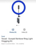 Tocad - Sunpak Rainbow Ring Light Vlogging Kit. Fixed Price $47.00.