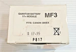 Quantum MF3 Flash Battery Module Fits Canon 380EX Genuine Boxed Accessory Pack. Fixed Price $39.99.