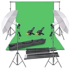 Emart Camera Video Backdrop Umbrella Studio Light Green Screen Assembly. Fixed Price $77.99.