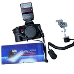 Canon Eos 10S 35MM Slr Film Camera Body 277T Flash Quantaray Bundle. Fixed Price $49.99.