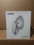 Tested/working Godox Lux Senior Retro Camera Flash W/ Box, Manual, Cables GN14. Fixed Price $80.00.