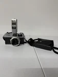 Canonet 28 Black Silver Rangefinder Film Camera With Canolite Flash. Fixed Price $44.99.