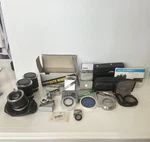 Konica Japan Camera Items X 18 Bulk Lot Assorted Auto Winders Snow Lens New &. Fixed Price $71.32.