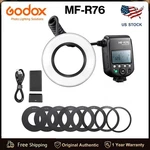 Godox MF-R76 Macro Led Ring Speedlite 76W Dual-flash Tubes For Dslr Camera. Fixed Price $179.00.