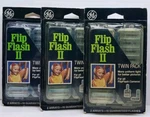 Lot Of 3 Flip Ll Twin Packs 2 ARRAYS-16 Flashes General Electric Nos. Fixed Price $17.97.