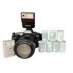 Canon Eos 620 35MM Film Camera Tested + Ef 35-105MM Lens Flash Bundle. Fixed Price $59.99.
