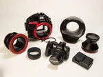 Olympus Underwater System Camera, Housing And Lens Ports. Fixed Price $1500.00.