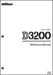 Nikon D3200 User Manual Guide Instruction Operator. Fixed Price $9.95.