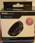 Vivitar T-mount For Sony Nex Camera, VIV-T2-8E, MID#0720917, New. Fixed Price $9.99.