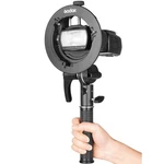 Godox S2 Speedlite Bracket Bowens Mount Holder + Cold Shoe Flash For Go.... Fixed Price $64.27.