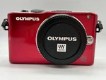 Olympus E-PL3 Red Digital Camera With 14-42MM Ii F/3.5-5.6 Lens. Fixed Price $329.00.