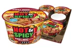 Nissin Hot & Spicy Ramen Noodle Soup, Fiery Beef, 3.28 Ounce (pack Of 6). Fixed Price $12.98.