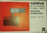 National Electric Flash Unit Operating Instructions Model 242. Fixed Price $11.55.