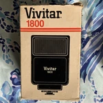 Vivitar 1800 Shoe Mount Camera Flash Universal Hot Locking Foot Pc Cord. Fixed Price $17.00.