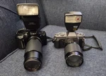 Minolta Maxxum 3XI Pentax P3 35MM Slr Film Camera (pre Owned) W/accessories. Fixed Price $750.00.