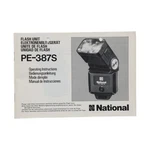 National Flash Unit Elektroblitzger Pe - 387S Instruction Manual. Fixed Price $17.00.