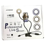 Andoer Professional Live Stream Led Ring Light Phone Holder 3 Settings Nib. Fixed Price $24.99.