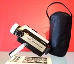 Vintage Design- Canon Auto Zoom 318M. Super Movie Camera & Case/. Fixed Price $199.00.