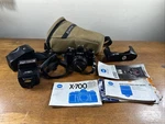 Minolta X-700 35MM Film Camera W/ 50MM F1.7 Lens & Auto 280PX Flash Bundle. Fixed Price $124.99.